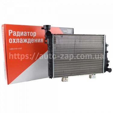 Радиатор охлаждения алюминиевый ВАЗ 2107 (под датчик включения вентилятора) ДААЗ