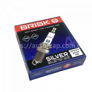 Свечи зажигания Brisk Silver ВАЗ 2112 16 кл. под газ зазор 0,9 мм (к-т 4 шт.) DR15YS-9